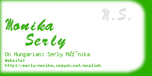 monika serly business card